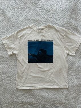 Official Billie Eilish Graphic Tee “hit me hard and soft”